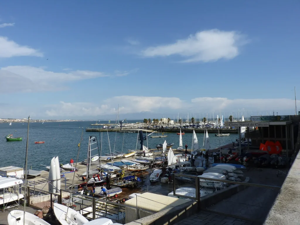 The marina at Cascais near Lisbon on the Atlantic coast of Portugal