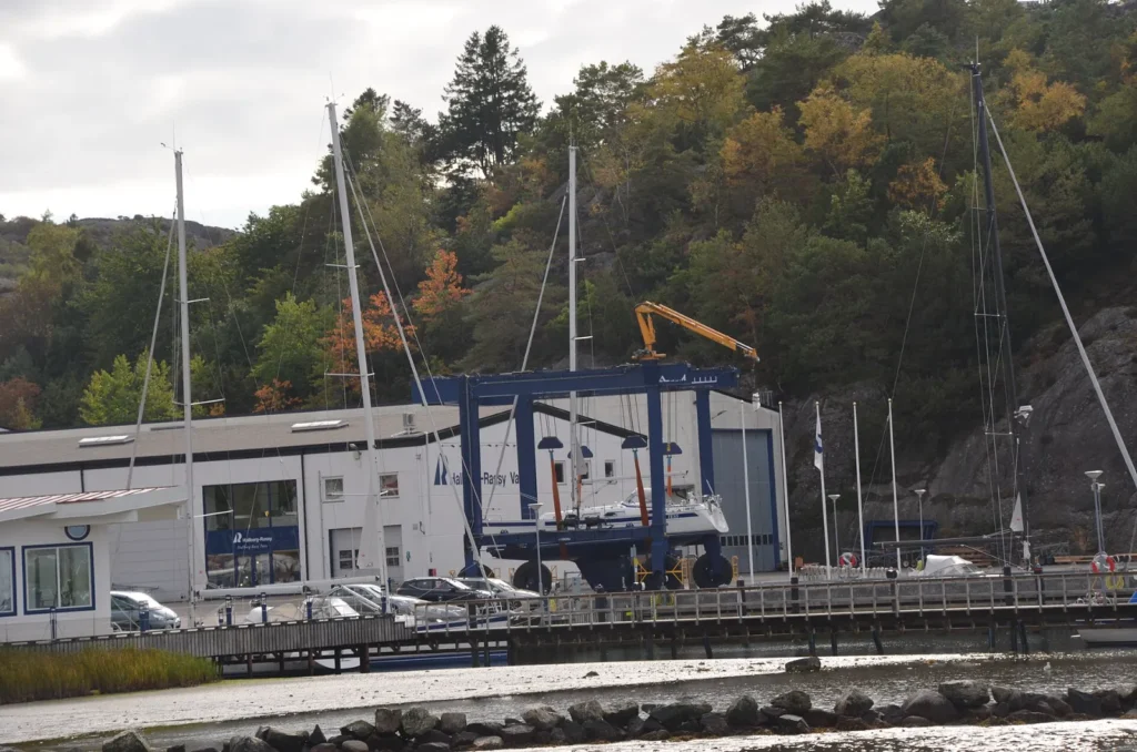 Hallberg-Rassy boatyard at Ellös on Orust, Sweden