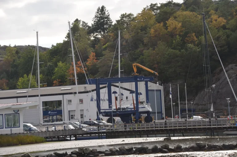 Hallberg-Rassy boatyard at Ellös on Orust, Sweden