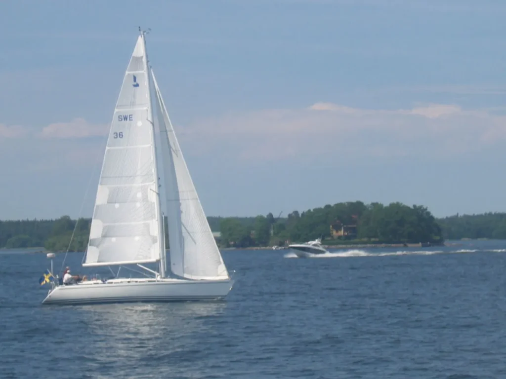 Islands of the Stockholm archipelago in the Baltic Sea