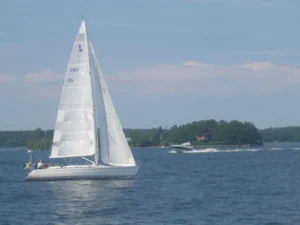 Islands of the Stockholm archipelago in the Baltic Sea